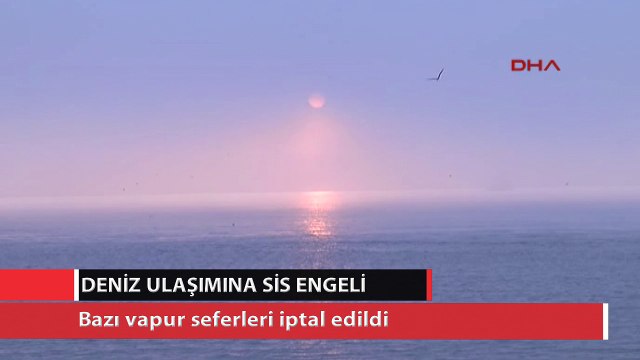 Deniz ulaşımına sis engeli