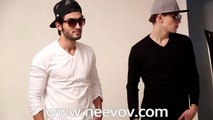 Men's V-Neck T-Shirts Full Sleeve, Behind the Scenes @Neevov shoot