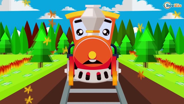 Caricaturas de Trenes - Colores, Formas y Rompecabezas Para Niños - Dibujos Animados infantiles