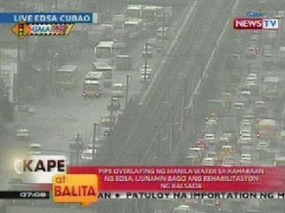 KB: Pipe overlaying ng Manila Water sa EDSA, uunahin bago ang rehabilitasyon ng kalsada
