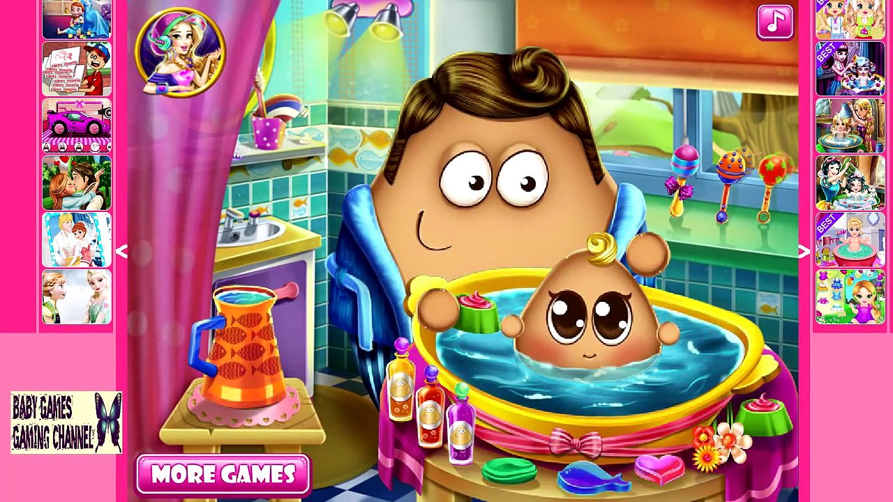 Pou Baby Wash - Pou Cartoon Baby Game for Kids