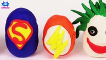 Superheroes Finger Family Rhymes Surprises _ Plae Eggs Finger Family Song-V