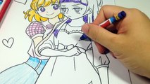 魔法使いプリキュアぬりえ クレヨン練習 2 - Coloring Maho GIRLS PRECURE 2