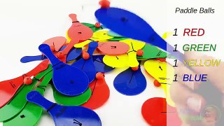 Learn Colours with Paddle Balls! Fun Learning Contest!