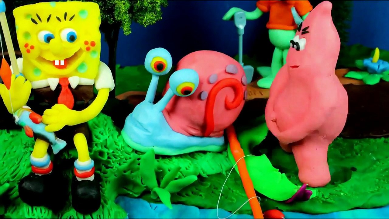 Patrick Star out of Play-Doh | How To Make Spongebob Squarepants Stop Motion Toy Animation