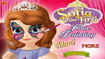 Sofia the First - Sofias Halloween Face Art - Disney Movie Cartoon Game for Kids in Engli