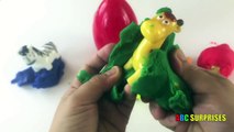 Play Doh Eggs Surprises Learn to spell colors and animals with ABC SURPRISES