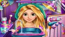 ♛ Disney Princess Frozen Sisters Elsa And Anna And Rapunzel Real Dentist Game For Kids NEW