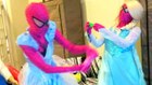 Spiderman and Frozen Elsa BREAK UP! - Pink Spidergirl, Cinderella - Superhero Superstars-N18PCI0YH90