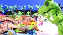 100 Piece TOY DINOSAUR Caveman Prehistoric Playset Toys Attacked by Dinosaurs Kids Videos-KjaAo-1JGXM