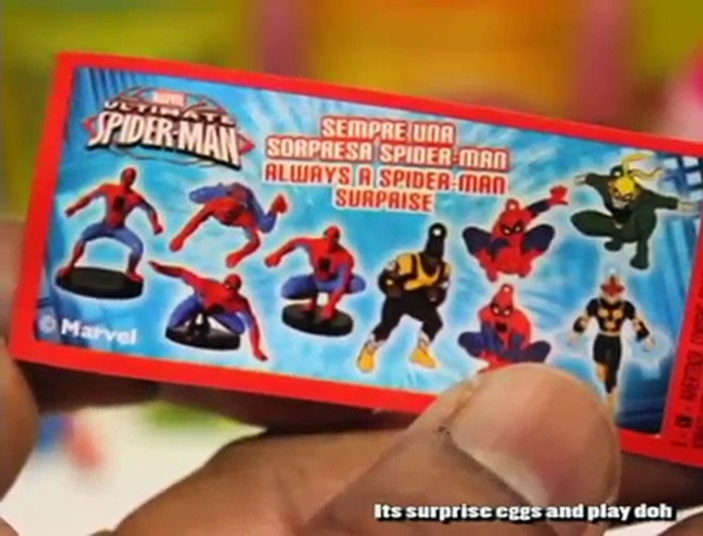 spiderman kinder egg