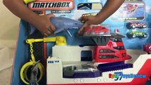 Matchbox Mission Marine Rescue Shark Ship with Disney Cars Lightning McQueen Mater Lemons