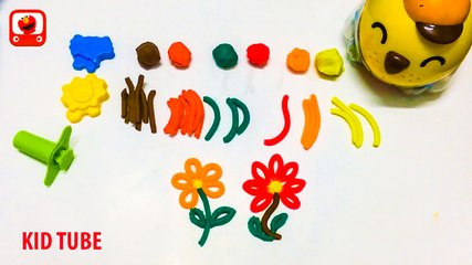 Learn creative colors with Play Doh toys, creative games for kids