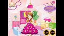 Sofía la Primera Princesa Sofía Dormitorio Decoración y Limpieza de la Película de Disney de dibujos animados Juego para