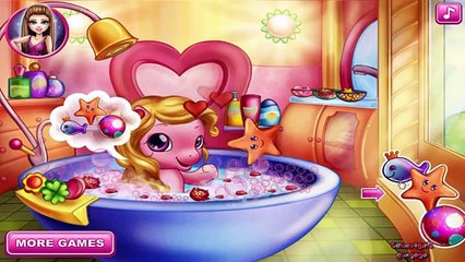 Детка ребенок ванна для Игры девушки пони