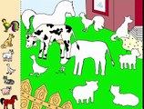 Мультики про машинки Трактор на ферме Домашние животные для детей: учим названия и голоса