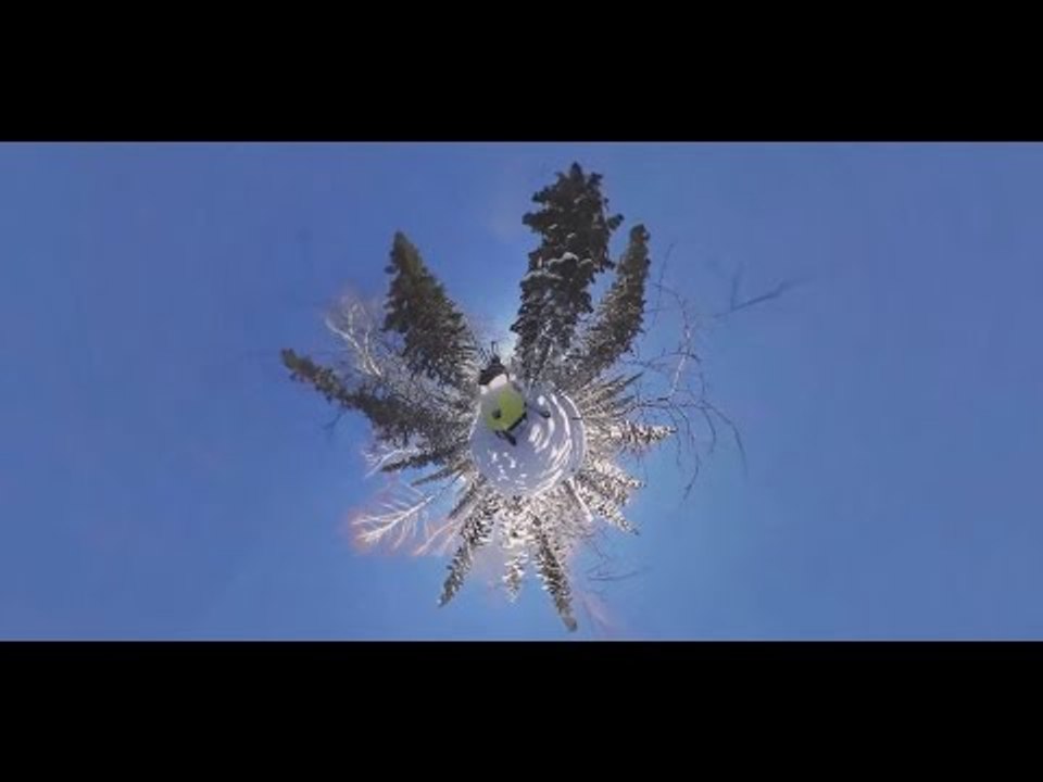 Rock & Snow: Extreme snowmobile race through Sheregesh, Russia (360 Video)