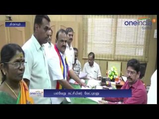 ADMK, PMK candidate files nomination- Oneindia Tamil