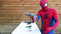 Spiderman in real Life Military Shootgun Guns | Superhero fights Epic