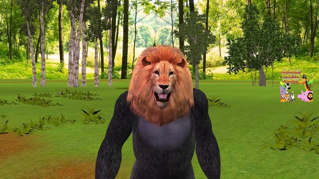 Wild Animals Colors Gorilla Tiger Lion Finger Family Nursery Rhymes | Dinosaurs Finger Fam