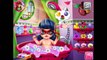Ladybug, Elsa, Anna, Rapunzel, Aurora, Draculaura - Baby Bath And Dress Up - Games Compila