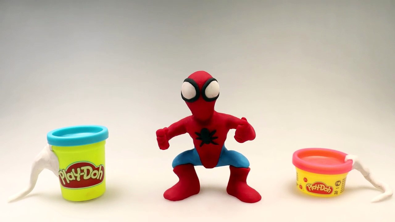 Spiderman stop motion Movie Clips * Marvel Play-Doh Superheroes * DCTC