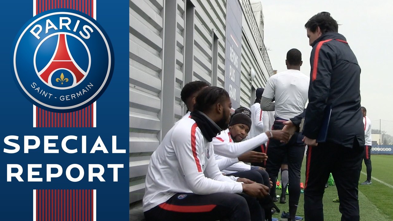 Youngsters training with the pros