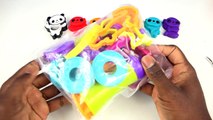 [KidsRun] Learn Colours Play Doh Rainbow Panda Molds Kids Video Play Dough