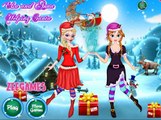 ♛ Disney Princess Frozen Sisters Elsa And Anna Helping Santa Claus - Christmas Dress Up Ga