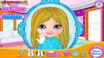 Ребенок Барби замороженные парикмахерская | лучшая игра для маленьких девочек детские игры играть