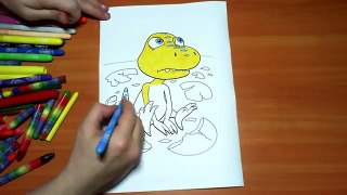 Dinosaurs New Coloring Pages for Kids Colors Coloring colored markers felt pens pencils