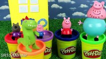Play Doh Ducks Peppa Pig Stop Motion Learn Colors Creative fun for Kids