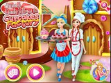 Princess Cupcakes Factory - Disney Princess Anna and Cinderella Dress Up Game - Cooking fo