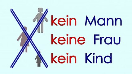 der - ein - kein - mein - dein