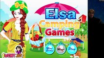 Disney Frozen Toys Elsa Anna & Barbie Dolls Stories! Camping! Baby Sitter, Swimming  Makeo