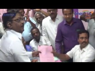 DMDK Leader Vijayakanth Files Nomination in Ulundurpet Constituency