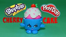 New SHOPKINS Cherry Cake Play doh Claymation - STOP MOTION Juguetes Animación