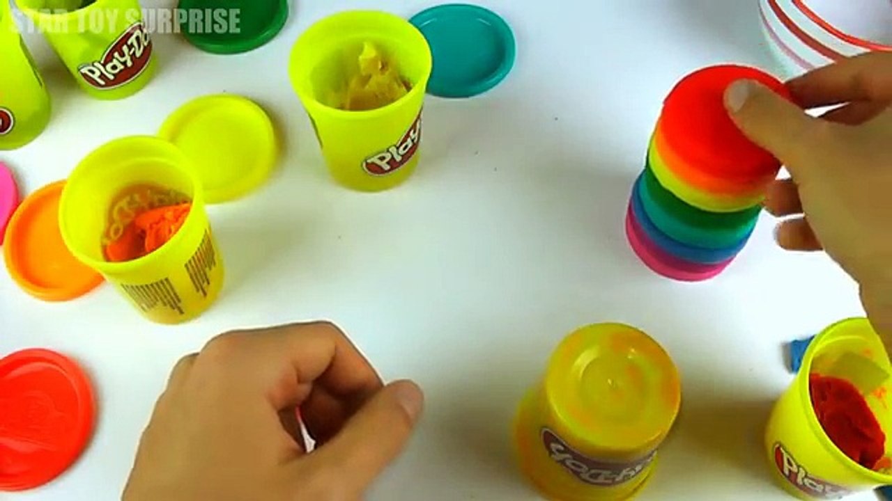 Rainbow Cake how to make a Play Doh Rainbow Cake EASY