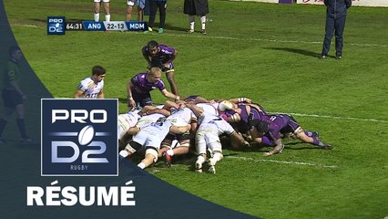 PRO D2 - Résumé Angoulême-Mont de Marsan: 30-20 - J25 - Saison 2016/2017
