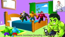 5 Little PAW PATROL PINK HULK Jumping On The Bed & MORE | Nursery Rhymes In 3D Animation