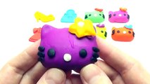 Learn Colors Play Doh Balls Ice Cream Peppa Pig Molds Play Doh Eggs Surprise Toys Fun for