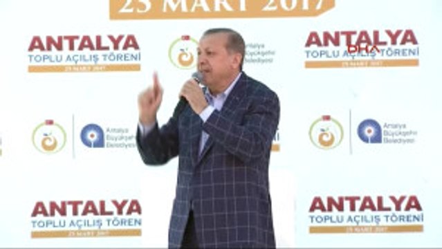 Antalya - Cumhurbaşkanı Erdoğan, Antalya'daki Toplu Açılış Töreninde Konuştu 4