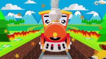 Trains Cartoons for kids - Train and Car Wash. Cars & Trucks Cartoon for Children