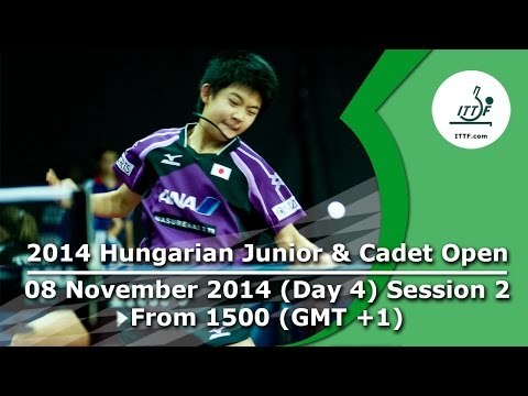 2014 Hungarian Cadet Open - ITTF Premium Junior Circuit day 4 session 2