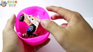 Surprise Eggs | Construction Truck Toys for Kids - Driller Crane | Surprise Eggs Toy from