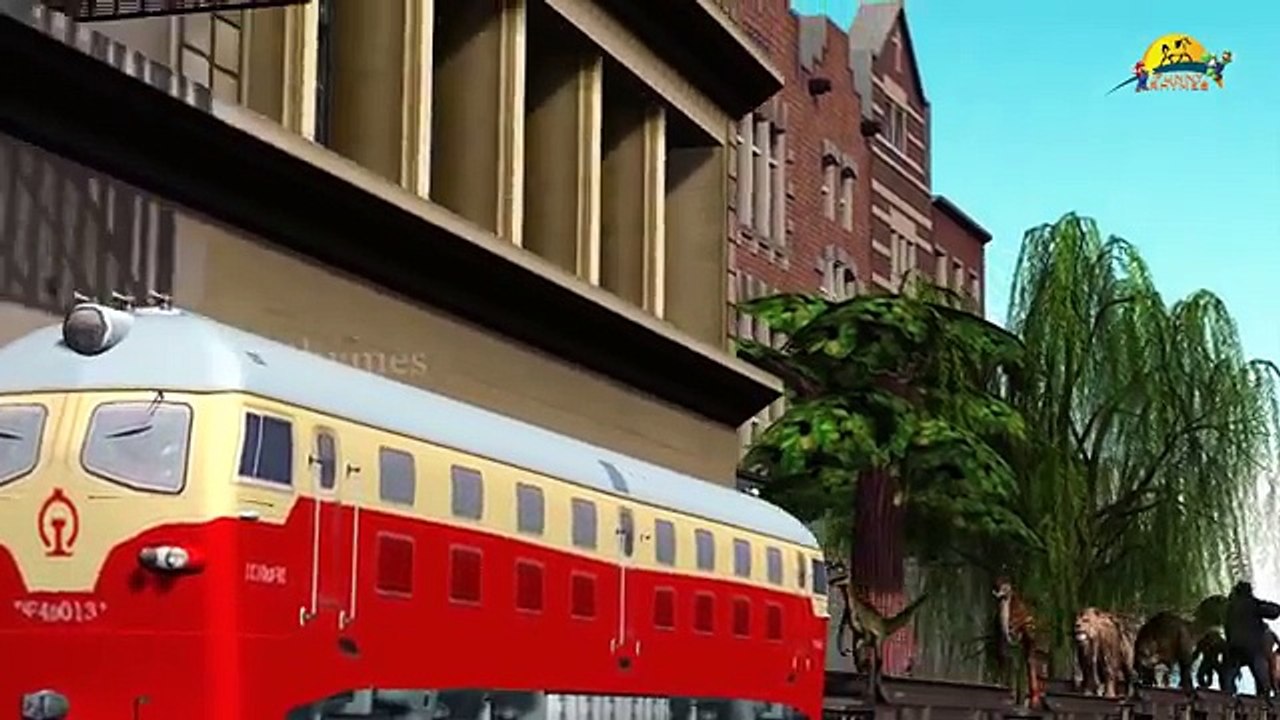 Learn Colors Animals Dinosaurs | Learning Train 3D Animals Collection | Creative for Kids Rhymes