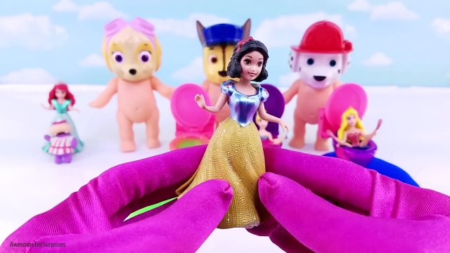 Minnie Mouse Paw Patrol Baby Dolls Bath Time Potty Training Clay Slime Toy Surprises Learn