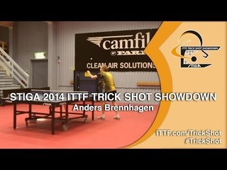 Anders Brennhagen - STIGA 2014 Table Tennis TrickShot Showdown