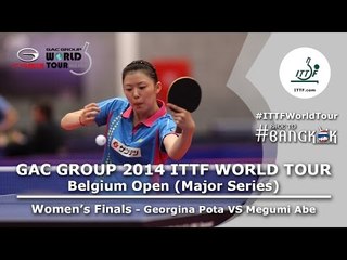 Belgium Open 2014 Highlights: Georgina Pota Vs Megumi Abe (FINAL)