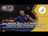 Argentina Open 2014 Highlights: Fei Xue vs Cheng Zhu (Final)